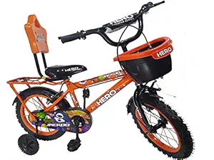 Hero Cycles Kids Jackoo 14 Steel Frame Cycles (Age 2 to 5 Years , Orange)