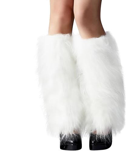 NICEYEA Beinwärmer Damen - Kunstpelz Stulpen Für Stiefel, Warm & Flauschig