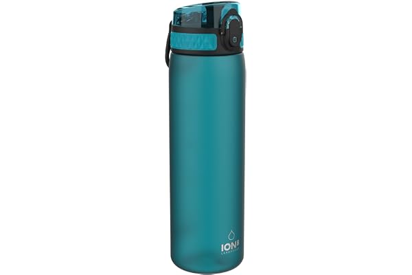 ION8 Gourde, 500ml, Anti-Fuite, Facile à Ouvrir, Verrouillage Sécurisé, Lavable en Lave-vaisselle, Sans BPA, Poignée de Transport, S'adapte aux Porte-gobelets, Facile à Nettoyer