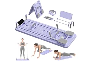 TRYWISE Pilates Board, set di riformatori per pilates multiuso pieghevole per la casa, tavola da pilates 5 in 1 pilates