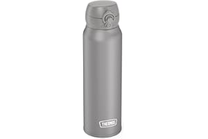 Thermos ULTRALIGHT BOTTLE 0,50 l, moon rock mat, termos niebieski, 750 ml, termos ze stali nierdzewnej z pokrywką Safe Flow Lid, 10 h gorący/20 h zimny, nadaje się do mycia w zmywarce, nie zawiera BPA