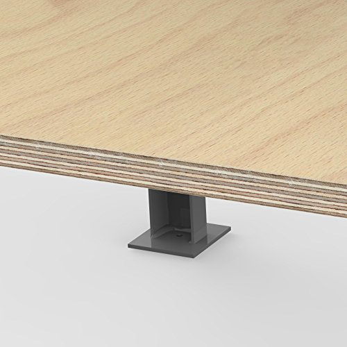 AUPROTEC Profi-Werkbank 1250 x 600 x 850 mm mit Multiplex-Platte 40mm – Werkbankplatte Massiv Multiplex Holz – Industriequalität - 4