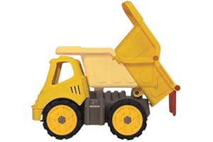 BIG - Power Worker Mini Kipper - Kippfahrzeug geeignet als Sandspielzeug und für das Kinderzimmer, Reifen aus Softmaterial, perfekt für unterwegs, für Kinder ab 2 Jahren