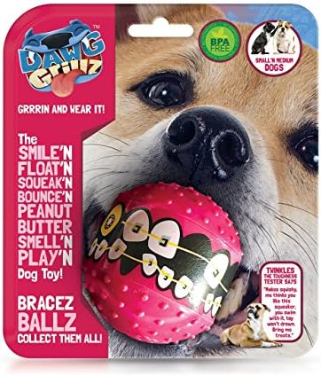Dog Balls - Dog Toys - Dawg Grillz Braces Ballz - Dogs Toys Balls
