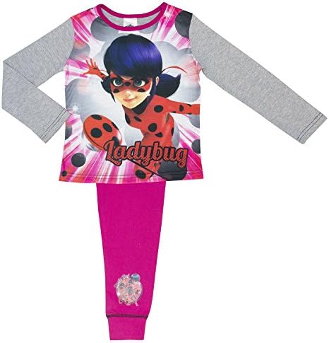 Cartoon Character Products Disney Girls Miraculous Ladybug Pyjamas - Age 4-10 - Lady Bug 7-8 Years/128 cm