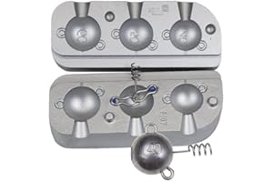 Moules alciumpeche Moule A PLOMBS TETES PLOMBEES A Visser 40-50-60GR Small-R1 MOU187