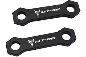 LongGreat 20mm Motorcycle Lower Arm Suspension Kit for Yamaha MT-09 FZ-09 XSR900 Tracer 900 2014-2018 2019 2020 (Black)