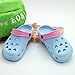 Produktbild DDOQ Beste Frauen Mädchen Hausschuhe Breathable Hausschuhe Strand Schuhe Loch Schuhe Sandalen (Farbe : Sky-Blue, Größe : 39)