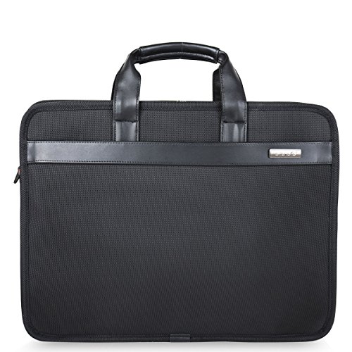 Freebiz 17-Zoll-Laptop-Beutel-Organisator Aktentasche Wasserdichte Laptop-Tasche mit Widen Passend zu 17,3 Zoll bis Gaming-Laptop für Macbook Pro Retina, Asus, Dell, HP, Samsung (17-17,3 Zoll, Schwarz)