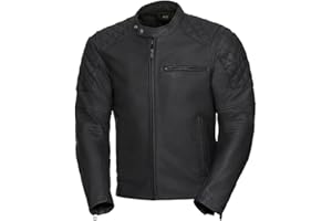 IXS Veste de Moto avec Protections Veste de Moto Veste Cuir Homme Eliott, Hommes, Chopper/Cruiser, été
