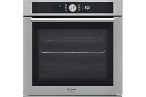 Four encastrable pyrolyse Hotpoint Ariston FI4854PIXHA - Four pyrolyse Inox - multifonction - Chaleur tournante ou pulsée - 71 litres - Porte froide (4 vitres) - Classe énergétique A+