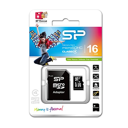 Silicon Power SP016GBSTH004V10-SP Class4 16GB microSDHC Speicherkarte
