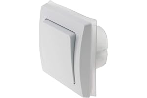 CHILITEC DELPHI Lichtschalter für Aussen IP44 250V Unterputz Wechselschalter Schalter mit Dichtung für Feuchträume Aussenbereich Weiß