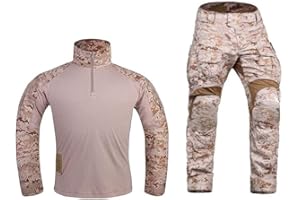 EMERSONGEAR Gen3 Uniform,Military Painball Suit,Army Airsoft Combat BDU Pants Shirt with Knee Pads