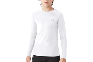 MEETYOO Maglia a Compressione per Ragazzi Lunga Camicie a Compressione per Bambini Maglietta Intima Sportiva Base Layer Traspirante ad Asciugatura Rapida Adatto per Corsa,Palestra,Basket,Calcio
