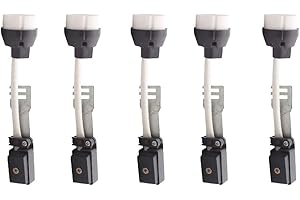 ELINKUME GU10 Douille de Lampe Lot de 5,Connecteurs de Base de Lampes GU10 avec Câble et Boîte de Jonction Isolée 2A 250V Socket Résistant aux Haute Températures Ampoule LED et Halogèness Adaptateur