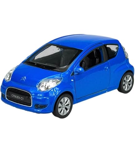 Voiture Miniature CITROËN C4 Picasso 1/24 CARARAMA - Modèle Bleu Métal Avec Parties Ouvrantes, Collection