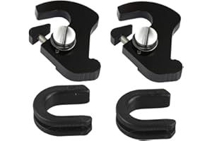 TCMI Detachable Rotary Mounting Sissy Bar Luggage Rack Latch Clips Kit + Side Plate Mounting Bracket Grommet Fits for Harley Touring Sportster Touring Electra Street Glide Road King 1986-2024