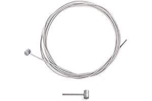 CYCLINGCOLORS Flexible Steel Cable 2.5 mm x 2.5 m Hammer Head Diameter 9 x 10 mm Motocrosser, Tractor, Mower, Motorcycle, Accessory, Brake, Clutch