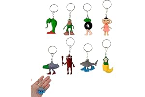 BQRKOTM Italian Brainrot Figura – Llavero Decorativas 3D con Tung Tung Tung Sahur, Tralalero Tralala y BRR Patapim – Adorno Divertido para Niños, Adultos y Entusiastas