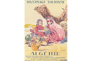 LINQWkk Plaque en métal rétro – Algérie Travel Tin Sign Affiche vintage en métal pour bar, club de musique, Man Cave, décoration murale 30,5 x 20,3 cm