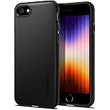 Spigen Thin Fit Pro Kompatibel mit iPhone SE 2020 Hülle, iPhone 8/7 Hülle Slim PC mit TPU Silikon Rahmen Einteilige Dünn Hand