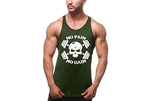 Cabeen NO Pain NO Gain Culturisme Débardeurs Fitness et Musculation Workout Tank Top Stringer