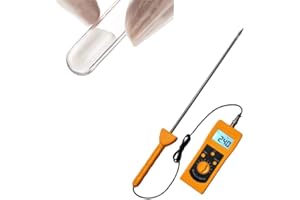 Huanyu Medidor de humedad en polvo Indicador de contenido de agua química Analizador de humedad de gránulos pequeños Higrómetro de alta frecuencia Tipo dividido DM400C