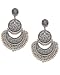 I Jewels Designer Fusion Moonshape Chandbali Earring for Women (E2554S) RS.299.00
