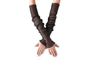 GIVBRO Manicotti Del Braccio Chiffon Sleevelet Sun Block Scaldamuscoli di Seta Ghiaccio Allentato Braccio Copre per le Donne Partito Dress Up