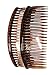 Pair of Large Tort Plain Hair Combs Slides 12cm (4.7")