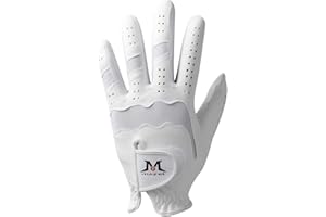 MAZEL Guante de golf transpirable para hombre para todo tipo de clima, guantes de golf lavables para mano izquierda, talla S, M, L, XL