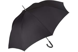 PERLETTI Ombrello da golf da uomo, grande, resistente al vento, con struttura in fibra di vetro, diametro 120 cm, apertura automatica