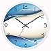Produktbild Jiaa Wanduhr für Wohnzimmer Stilvolle Silent Garden Artquartz Home Decor, 8 Zoll, Metall Basic Weiß