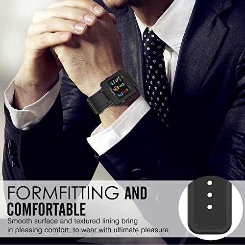 MoKo Garmin Vivoactive Correa de Reloj  Suave Silicona Reemplazo Watch Band para Garmin Vivoactive   Vivoactive Acetate Sports GPS Smartwatch - Negro