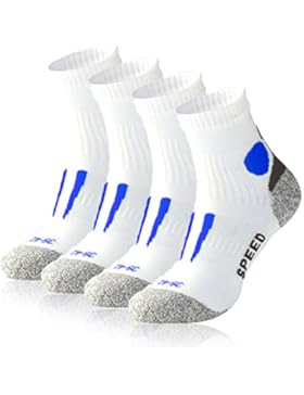 4 Paar OCCULTO Running Socks für Sie und Ihn - stoßabfedernd, schützend, unterstützend und klimatisiert - Größen...