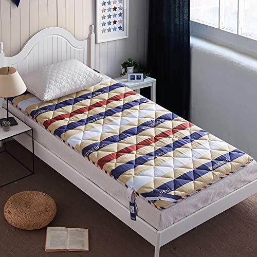 Preisvergleich Produktbild HXYL Verdickt Matratzenschoner Pad Matratzenauflage Allergiker-Geeignet Dicke Rutschfeste Tatami Boden Matratzenauflage Einzigen Schlafsaal-B 100x200cm(39x79inch)