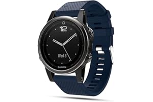 TOPsic Correa de Reloj para Garmin Fenix 5S, Banda de Reloj de Repuesto de Silicona Suave para Garmin Fenix 5S/Fenix 5S Plus/Fenix 6S/Fenix 6S Pro/Fenix 7S/Fenix 7S Solar/Fenix 7S Sapphire Solar