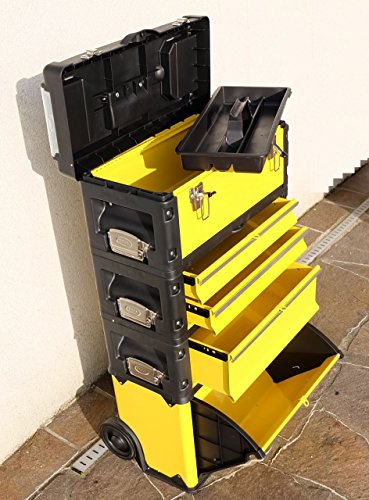 Metall Werkzeugtrolley XXL Type B305ABCD -> jetzt neu mit Schubladenverriegelung und Schloss von AS-S - 9