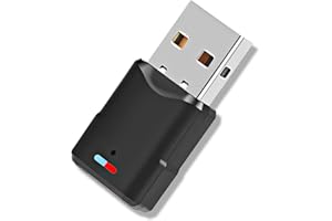 JCSJK USB Bluetooth 5.3 Adapter for PS4/PS5/PC, Bluetooth Audio Dongle Plug & Play, 3Mbps Transmitter Rate, 20m Wireless Transmission Adapter for Headphone Speakers Gaming Keyboard