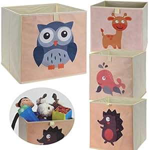 LS-LebenStil Kinder Aufbewahrungsbox Fisch Spielzeugkiste faltbar