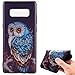 Produktbild Hülle für Samsung Galaxy Note 8,Handyhülle für Samsung Galaxy Note 8,Ultra Dünn Handyhülle,Leweiany 3D Kreativ Bunte Malerei Eule Painted Matt Prägung Muster Ultra Dünn Soft TPU Silikon Gummi Schutzhülle Kratzfeste und Scratch-Resistant Handytasche Schutz Handy Hülle Case Rückseite Handy Tasche Premium Shell Slim Etui Schale Bumper Case für Samsung Galaxy Note 8 Anti-Scratch Schutzhülle