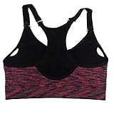 DODOING Komfort Damen Starker Halt Gepolsterter Push up Ohne Buegel Sport BH Bustier Stretch Workout Yoga BH Sport Fitness BH Tank Top Schulterfrei - 3