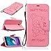 Produktbild Nancen Samsung Galaxy J3 2015 2016 / SM-J310F SM-J320F (5,0 Zoll) Hülle, [Bär - Don't Touch My Phone] Serie Weich Leder Handyhülle Tasche Wallet Flip Case Book Cover Etui, Niedlich Bär Muster Design Ledertasche Lederhülle Schutzhülle mit Standfunktion Brieftasche und Kartenfächer