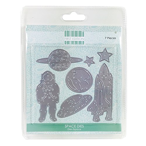 First Edition FEDIE046 Dies Space Crafting, Create Perfect, Use with Most Die Machines, (Steel, Magnetic Storage, Cuts Paper, Cardstock & 2mm Foam)