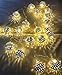 Produktbild ERGEOB® 30er LED 5m Lichterkette Silber goldene Kugeln Marokkanische Lichterkette mit Trafo dabei