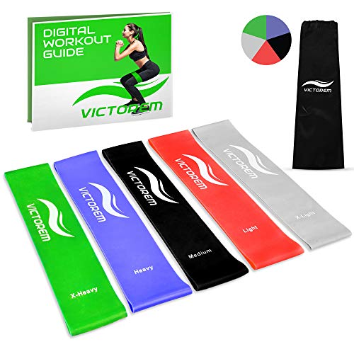 VICTOREM Mini Loop Resistance Bands - Exercice, Remise en Forme Physique, Entraînement Entraînement à la Maison - Crossfit, Exercice, Fitness - Étirement, Mobilité, Physiothérapie