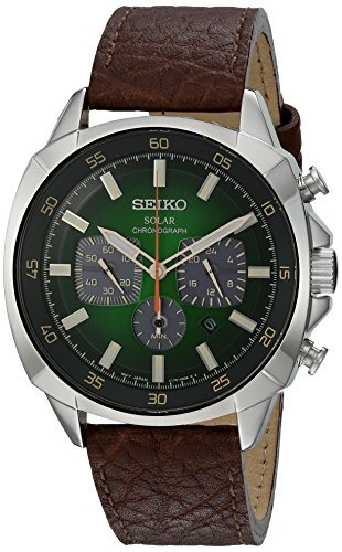 Mens Seiko Chronograph Solar Powered Watch SSC513P9