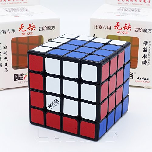 QiYi *WUQUE* - 4X4 Professional & Competition Speed Cube Rubik's cube Brain Game 3D Puzzle - BLACK