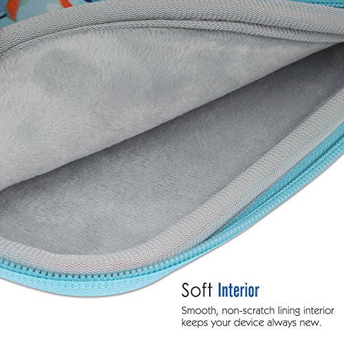 MoKo Universal 9-10″ Sleeve Hülle – Tragbare Neoprene Schutztasche für iPad 1/2/3/4, iPad Air/Air 2, iPad Pro 9.7″, Lenovo Yoga Book 10.1″, Samsung Galaxy Tab E 9.6, Tab A 10.1, Weihnachtsrotwild - 6